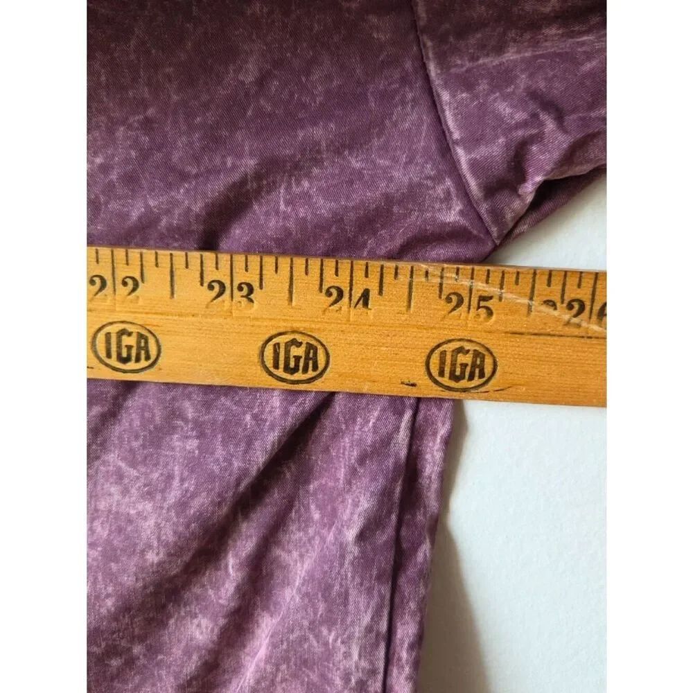 EUC LIKE NEW ZENANA ACID WASH AUBERGINE LONGSLEEVES BUTTONED SHIRT SIZE M - Picture 14 of 15